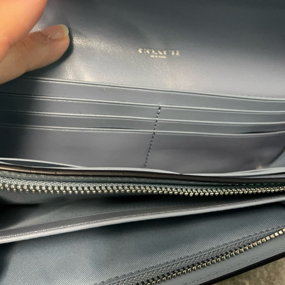 Coach Beige and Light Blue Satchel & Wallet Set - Picture 11 of 15